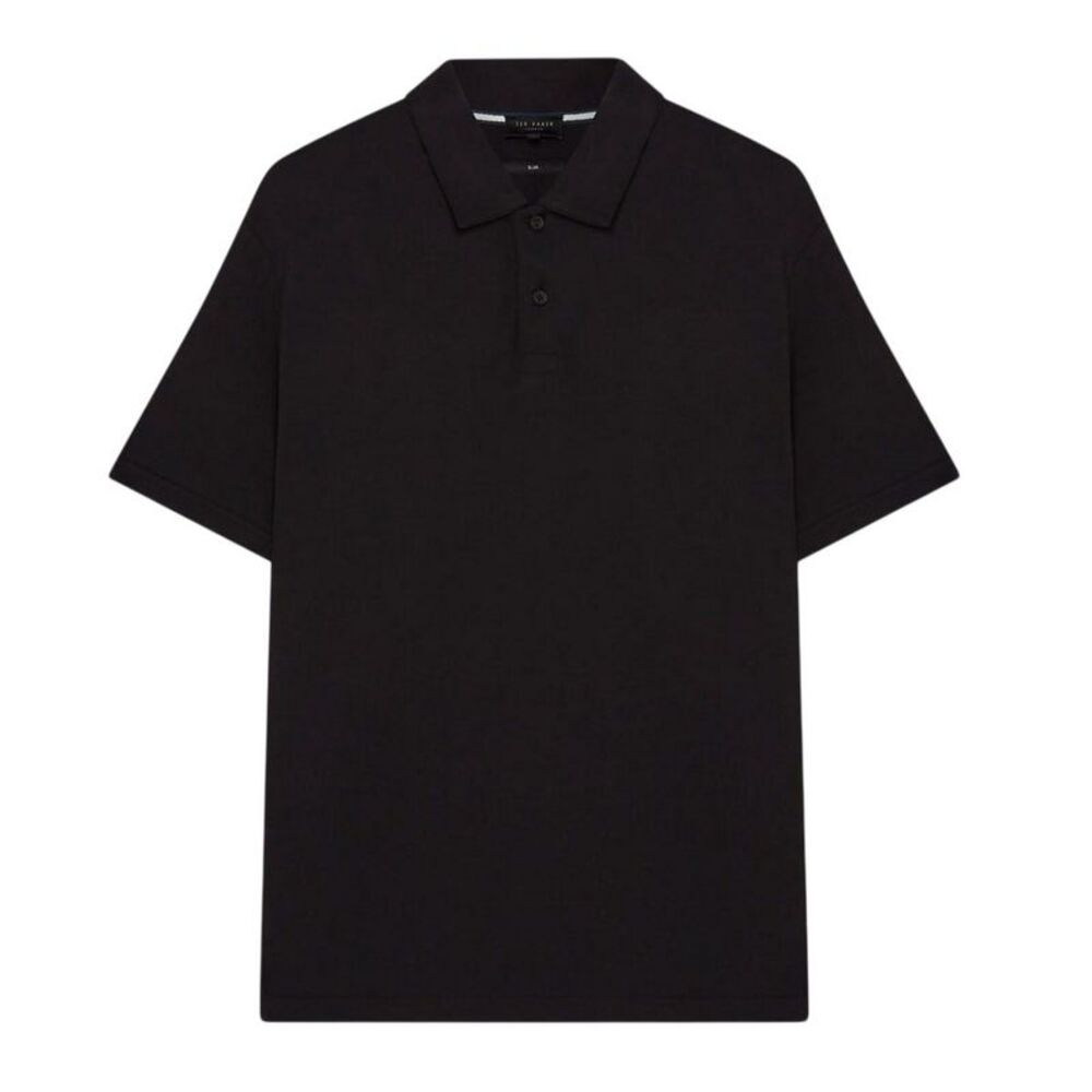 Ted Baker Mens Mercerised Cotton Polo Shirt / Black